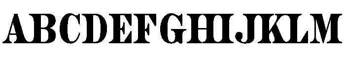 Aetna Condensed Regular Font UPPERCASE
