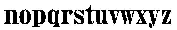 Aetna Condensed Regular Font LOWERCASE