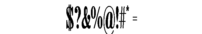 Aetna Double Extra Condensed Regular Font OTHER CHARS