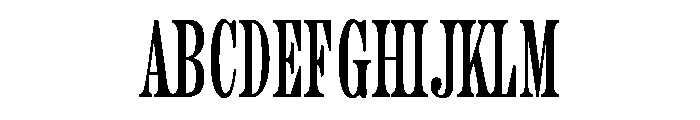 Aetna Double Extra Condensed Regular Font UPPERCASE