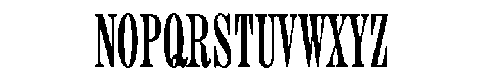 Aetna Double Extra Condensed Regular Font UPPERCASE