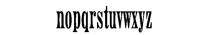 Aetna Double Extra Condensed Regular Font LOWERCASE
