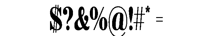Aetna Extra Condensed Regular Font OTHER CHARS