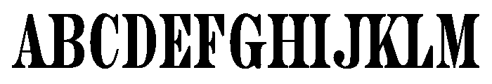 Aetna Extra Condensed Regular Font UPPERCASE