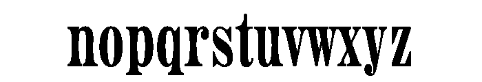Aetna Extra Condensed Regular Font LOWERCASE