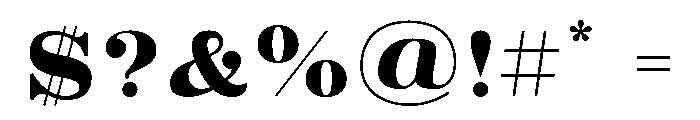 Aetna Fill Font OTHER CHARS