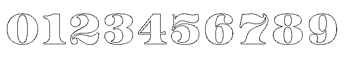 Aetna Outline Font OTHER CHARS