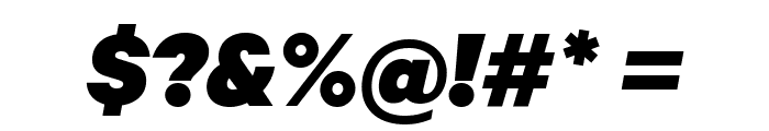 Calibre BlackItalic Font OTHER CHARS