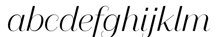 DomaineSansDisplay LightItalic Font LOWERCASE