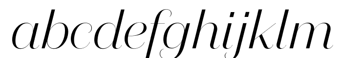 DomaineSansFine LightItalic Font LOWERCASE