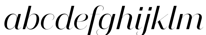 DomaineSansFine RegularItalic Font LOWERCASE