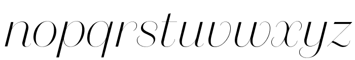 DomaineSansFine ThinItalic Font LOWERCASE