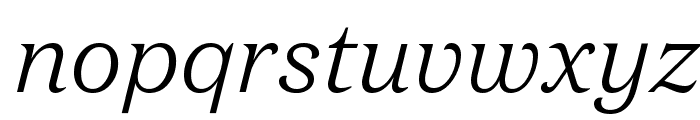 DomaineText LightItalic Font LOWERCASE