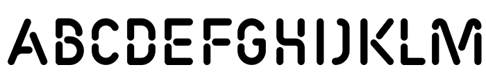 Fluo Regular Font UPPERCASE