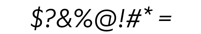 Karbon Regular Italic Font OTHER CHARS