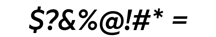 Metric MediumItalic Font OTHER CHARS