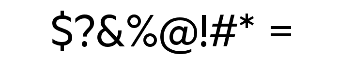 Metric Regular Font OTHER CHARS