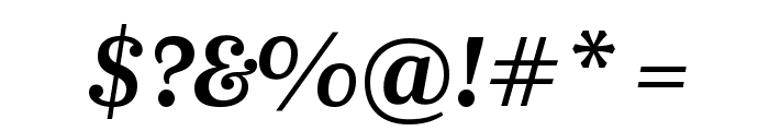 Newzald MediumItalic Font OTHER CHARS
