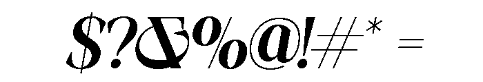 AFFIORA-Bold Font OTHER CHARS