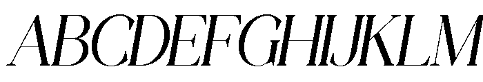 AFFIORA Extra Light Font UPPERCASE