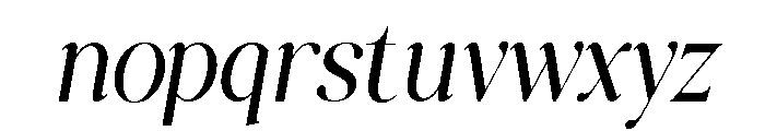 AFFIORA Extra Light Font LOWERCASE