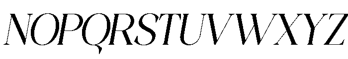 AFFIORA-ExtraLight Font UPPERCASE