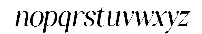 AFFIORA-ExtraLight Font LOWERCASE