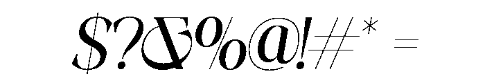 AFFIORA-Light Font OTHER CHARS