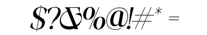AFFIORA-Regular Font OTHER CHARS