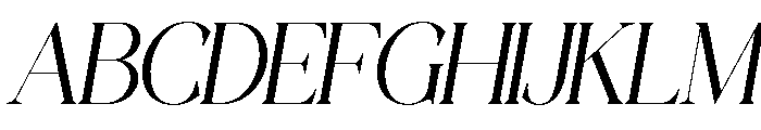 AFFIORA-Thin Font UPPERCASE