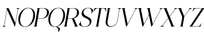 AFFIORA-Thin Font UPPERCASE