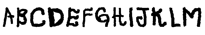 Afant Gardo Regular Font UPPERCASE