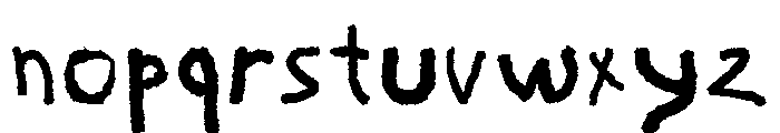 Afant Gardo Regular Font LOWERCASE