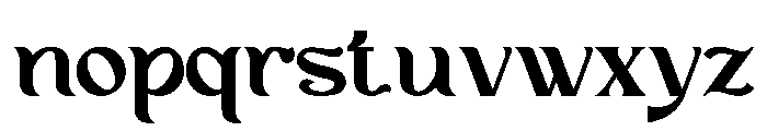Afatera Font LOWERCASE