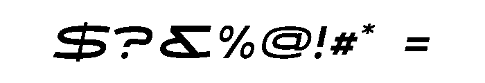 Afgeta Italic Font OTHER CHARS