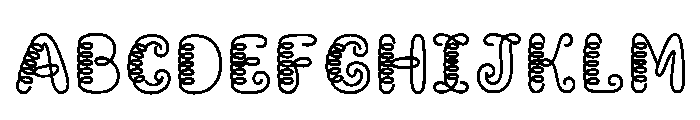 Afnan Regular Font UPPERCASE