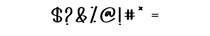 After Rainbow Font OTHER CHARS