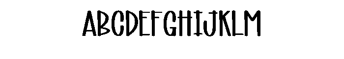 After Rainbow Font UPPERCASE