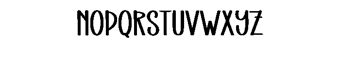 After Rainbow Font UPPERCASE