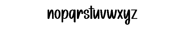 After Rainbow Font LOWERCASE