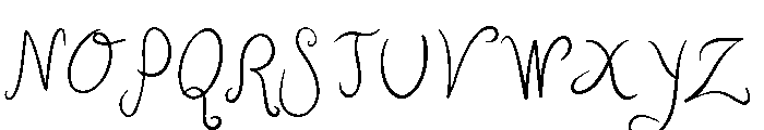 After Rainbows Regular Font UPPERCASE