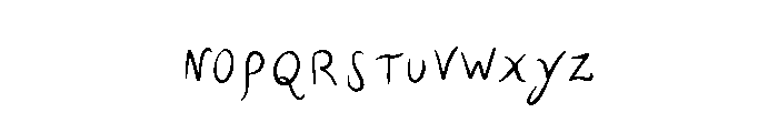 AfterRainbows-Regular Font LOWERCASE