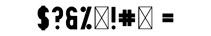 Afterclap Display Font OTHER CHARS
