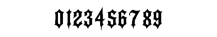 Afterdark Font OTHER CHARS