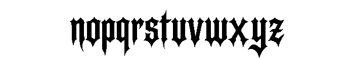 Afterdark Font LOWERCASE