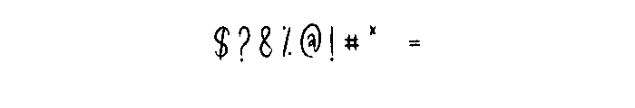 Aftershine1 Font OTHER CHARS