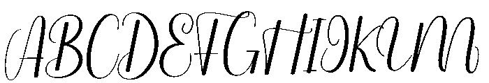 Aftershine Font UPPERCASE