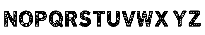 Afzel Regular Font UPPERCASE