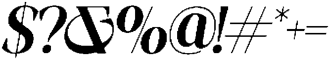 AFFIORA-Bold otf (700) Font OTHER CHARS