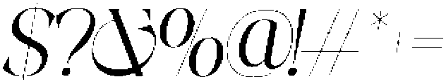 AFFIORA Thin otf (100) Font OTHER CHARS